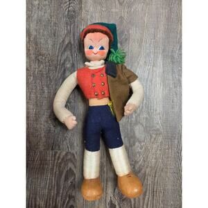 Vintage Mascotes De Maria Helena Handmade Fabric Doll Portugal – Collectible
